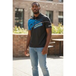 KLIM‎ POLO SHIRT MENS LARGE MULTICOLORED PLZ READ